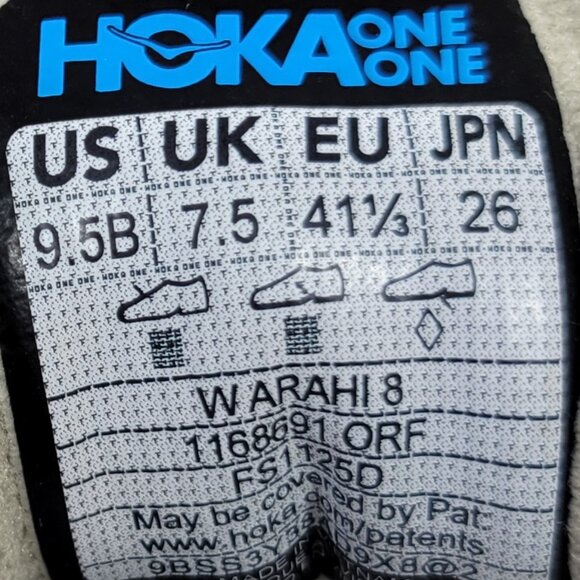 Hoka One One Arahi 8 Women's Size US 9.5B Oyster Mushroom Athletic Sneakers - Picture 9 of 12